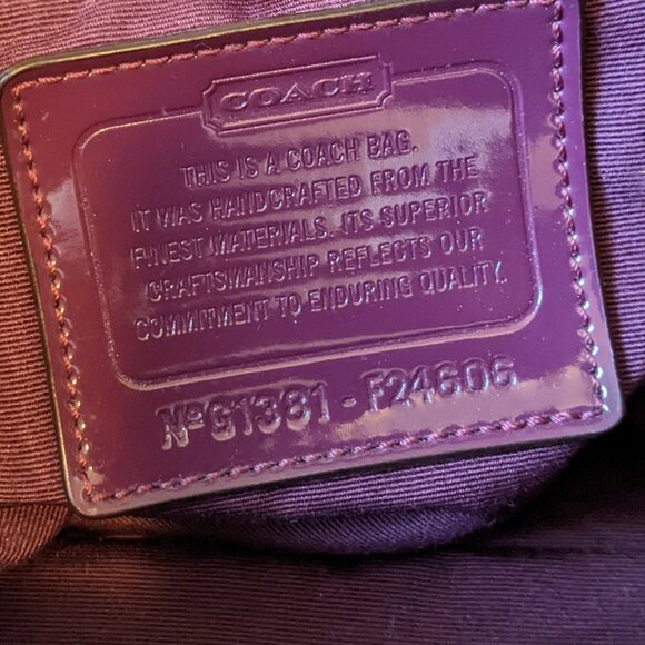 Coach Signature Cora Peyton Dome Satchel Bag Crossbody - Picture 8 of 11